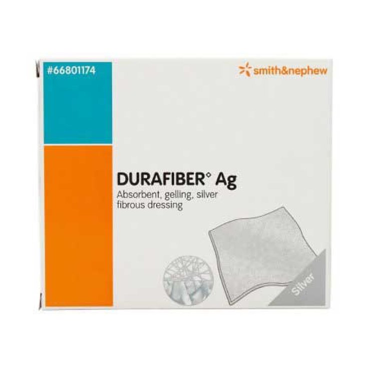 DURAFIBER&reg; AG 5X5CM SMITH & NEPHEW 10 Pezzi
