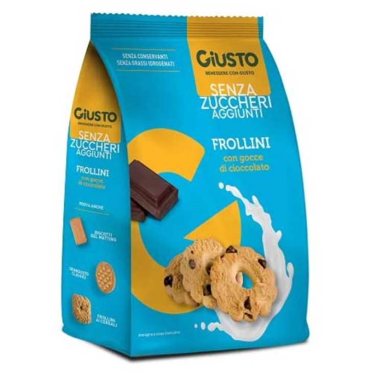 GIUSTO FROLLINI con gocce di cioccolato SENZA ZUCCHERI AGGIUNTI 350g