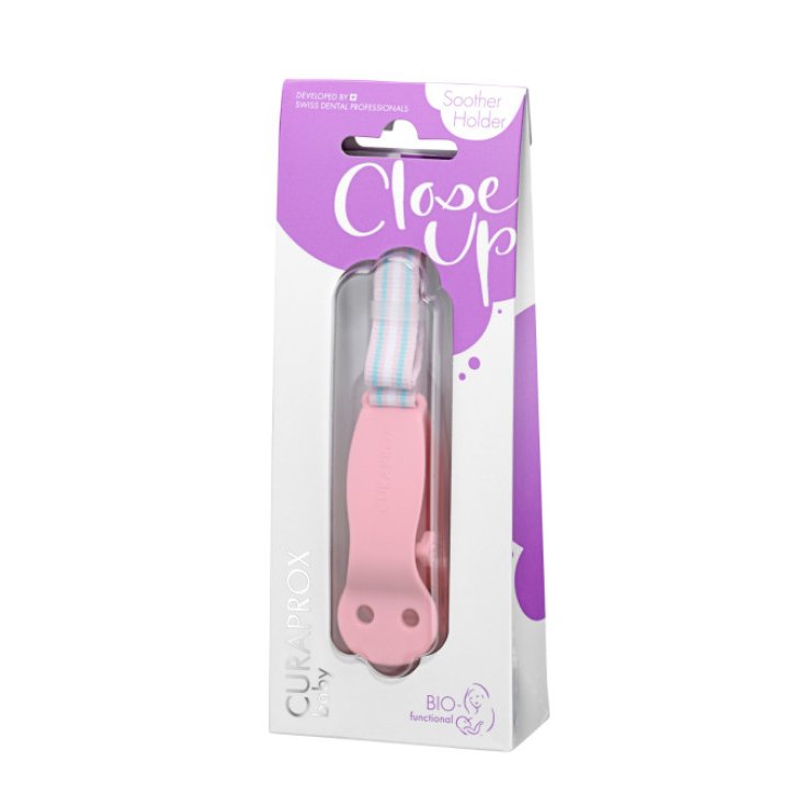 Portasucchiotto Rosa Chiaro Curaprox Baby 1 Pezzo