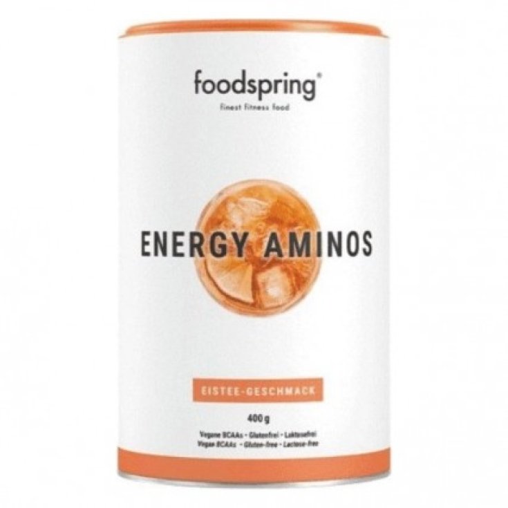 Energy Aminos Ice Tea Foodspring 400g Energy Aminos Ice Tea Foodspring 400g