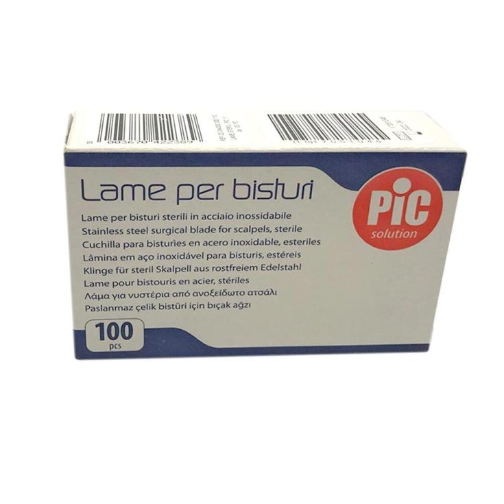 Lame&nbsp;per Bisturi Sterili Mis.24&nbsp;PIC 100 Pezzi