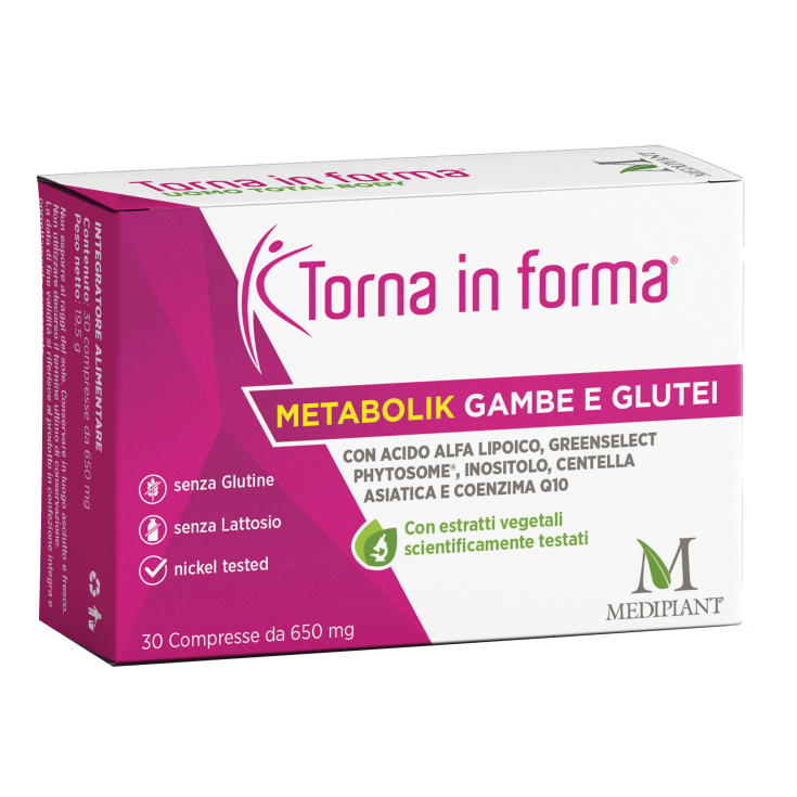 Metabolik Gambe e Glutei&nbsp;Torna in Forma Mediplant 30 Compresse