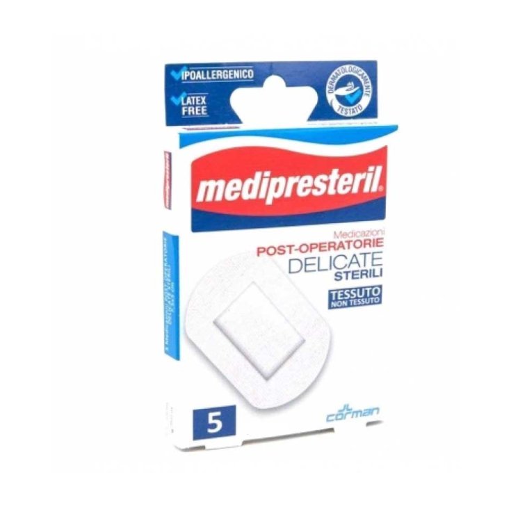 medipresteril&reg; Medicazioni post operatorie delicate sterili 8x10 CORMAN 5 Pezzi