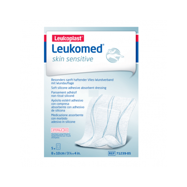 Leukomed Skin Sensitive 8x10cm Leukoplast 5 Medicazioni