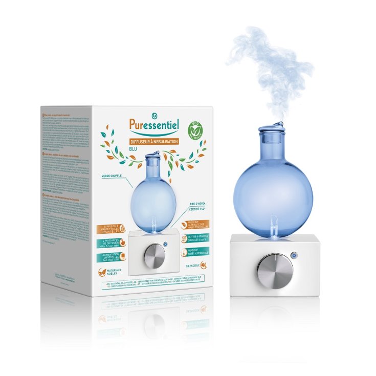 Diffusore Oli Essenziali Blu  Con Scatola Puressentiel 1 Pezzo