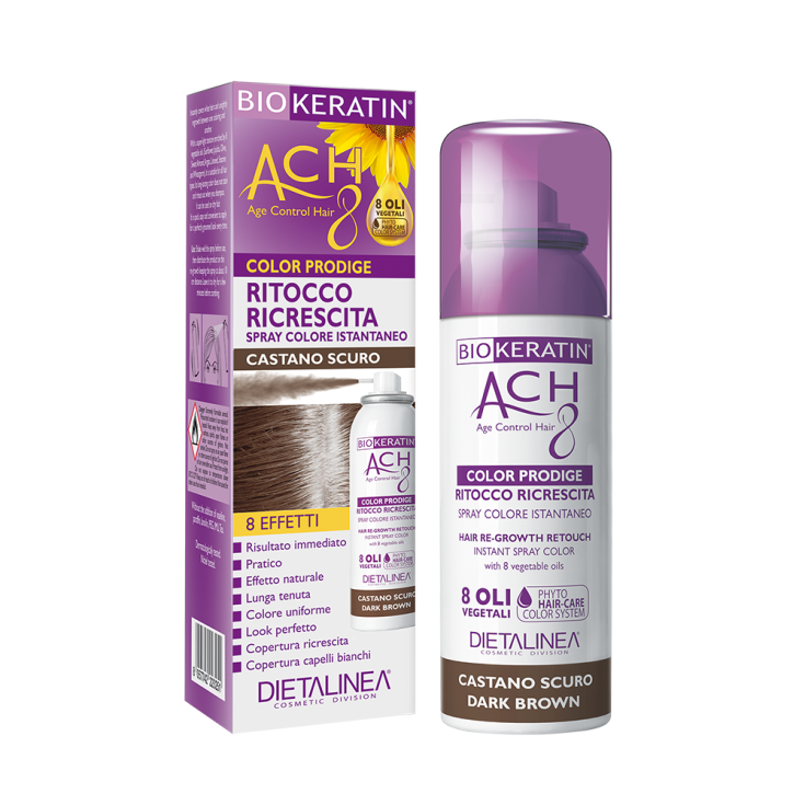 Biokeratin Ach8 Ritocco Ricrescita Castano Scuro Dietalinea 75ml