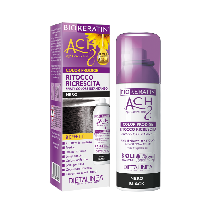 Biokeratin Ach8 Ritocco Ricrescita Nero Dietalinea 75ml