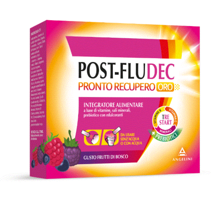 Post-Fludec Pronto Recupero Oro Frutti Di Bosco Angelini 12 Bustine