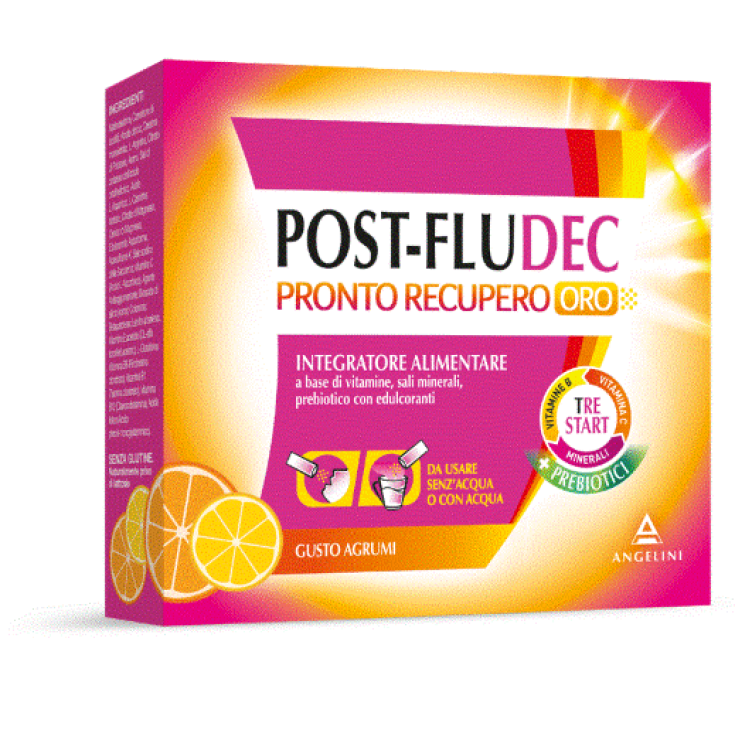 Post-Fludec Pronto Recupero Oro Agrumi Angelini 12 Bustine