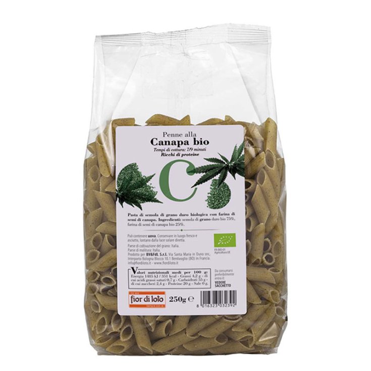 Penne Alla Canapa Bio fior di loto 250g