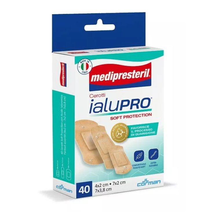 MEDIPRESTERIL Cerotti IALUPRO&reg; CORMAN 40 Pezzi Assortiti