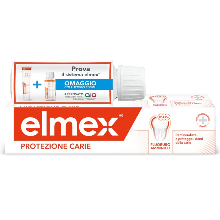 Elmex&reg; Protezione Carie 75ml+ Collutorio 100ml Promo