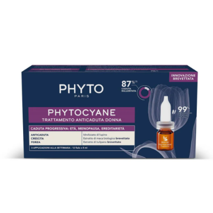 Phytocyane Anticaduta Progressiva Donna Phyto 12 Fiale&nbsp;