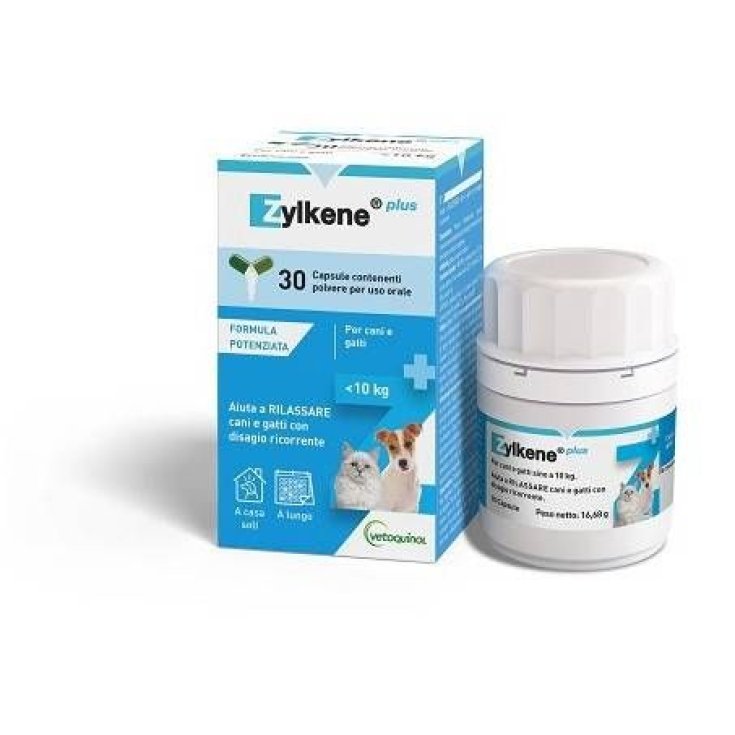 Zylkene Plus 30 Cps - <10kg cane/gatto - 75 Mg