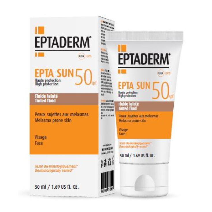 Epta Sun Spf50 Fluido Colorato Eptaderm 50ml