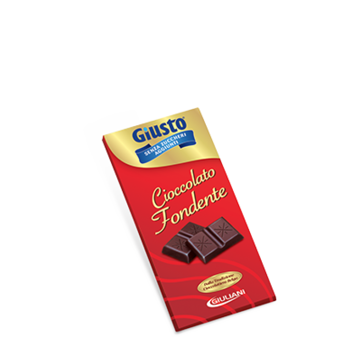 Giusto Senza Zuccheri Aggiunti Cioccolato Fondente Giuliani 85g