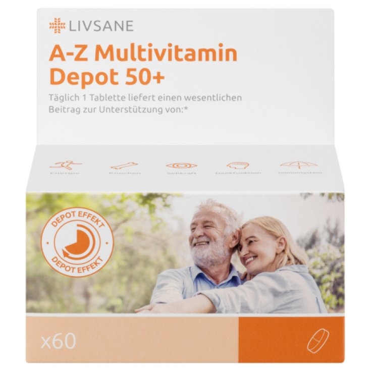 A-Z Multivitamin Depot 50+ Livsane 60 Compresse