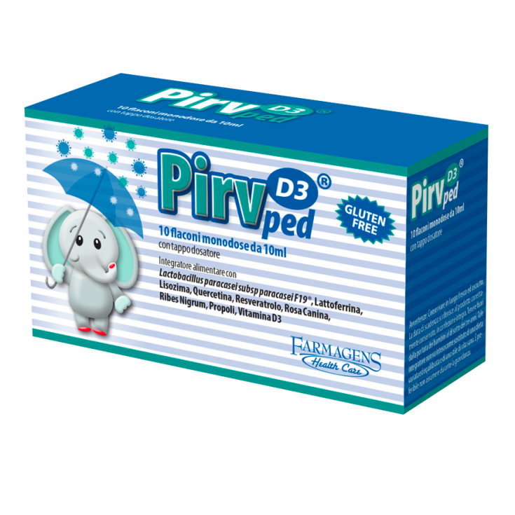 Pirv D3 Ped Farmagens Health Care 10 Flaconi