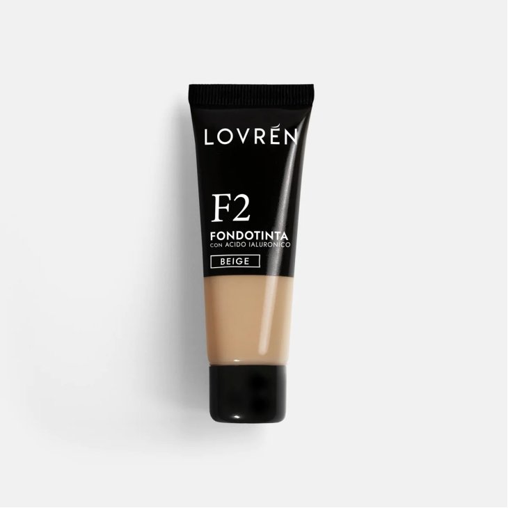 Fondotinta F2 Beige&nbsp;con Acido Ialuronico Lovren 25ml