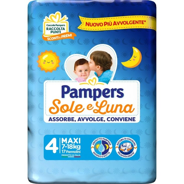 Pannolino Sole & Luna 4 Maxi Pampers 17 Pezzi