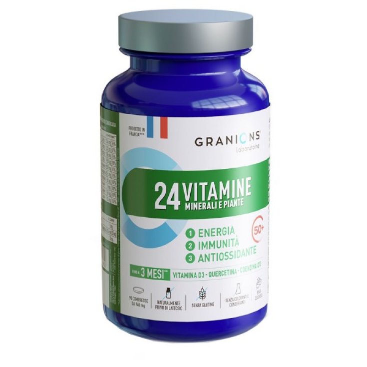24 Vitamine Minerali & Piante Granions 90 Compresse 24 Vitamine Minerali & Piante Granions 90 Compresse