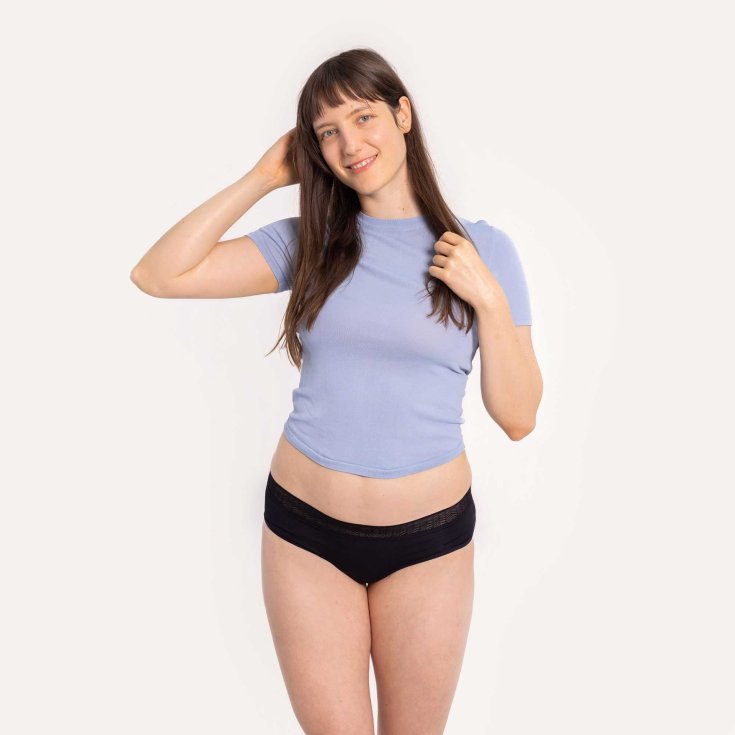 Hipster Slip Assorbente Nero XL SelenaCare 1 Pezzo
