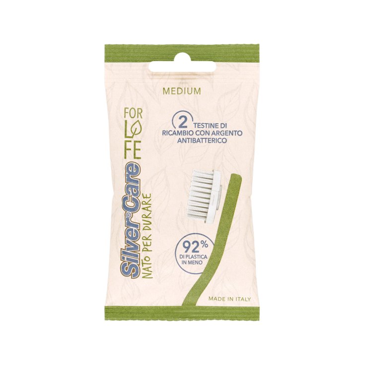 Testine di Ricambio Medie FOR LIFE&nbsp;Silver Care 2 Pezzi