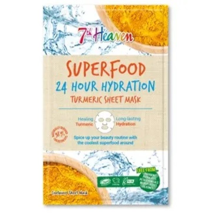 Maschera Viso 24H di Idratazione Curcuma 7th Heaven Montagne Jeunesse