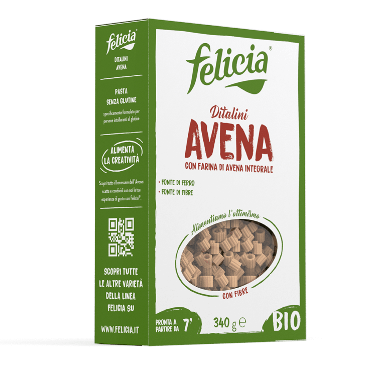 Ditalini Pasta di&nbsp;Avena Integrale Felicia 340g