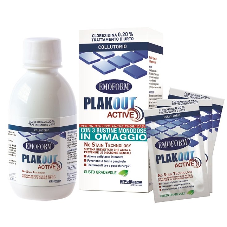 Emoform Plakout Active 0,20% 200ml+3 Bustine