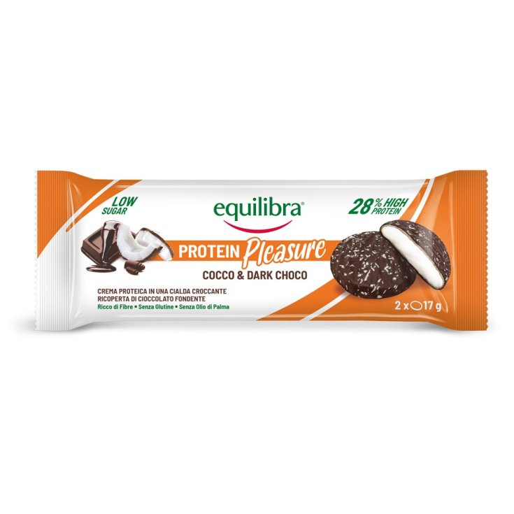 Protein Pleasure Cocco & Dark Choco Equilibra&reg; 2x17g