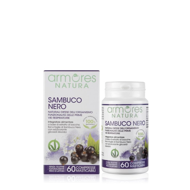 Sambuco Nero Armores Natura 60 Compresse Masticabili