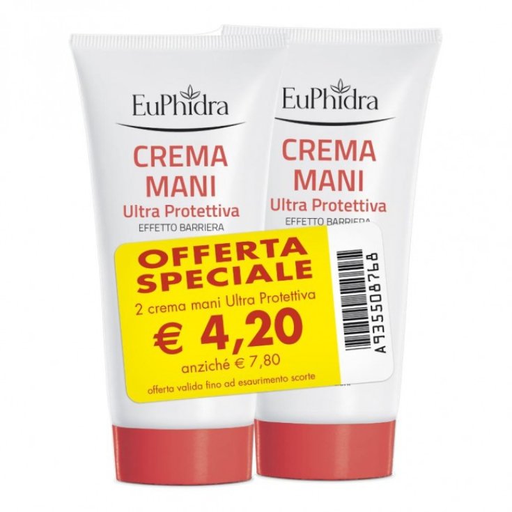 Crema Mani Ultra Protettiva Euphidra 2x75ml