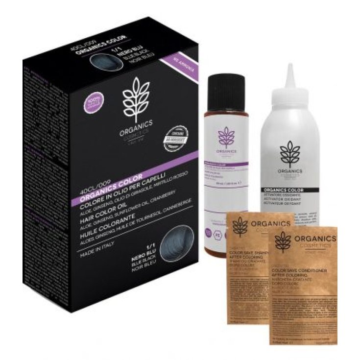 Colore&nbsp;in Olio Per Capelli 1/1&nbsp;Nero Blu Organics Pharm