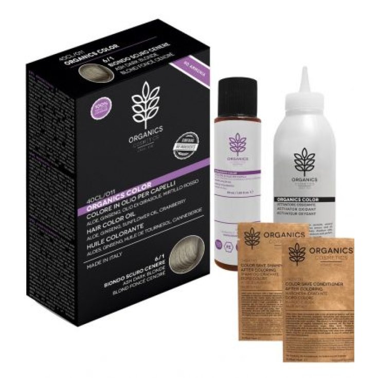 Colore&nbsp;in Olio Per Capelli 6/1&nbsp;Biondo Scuro Cenere Organics Pharm