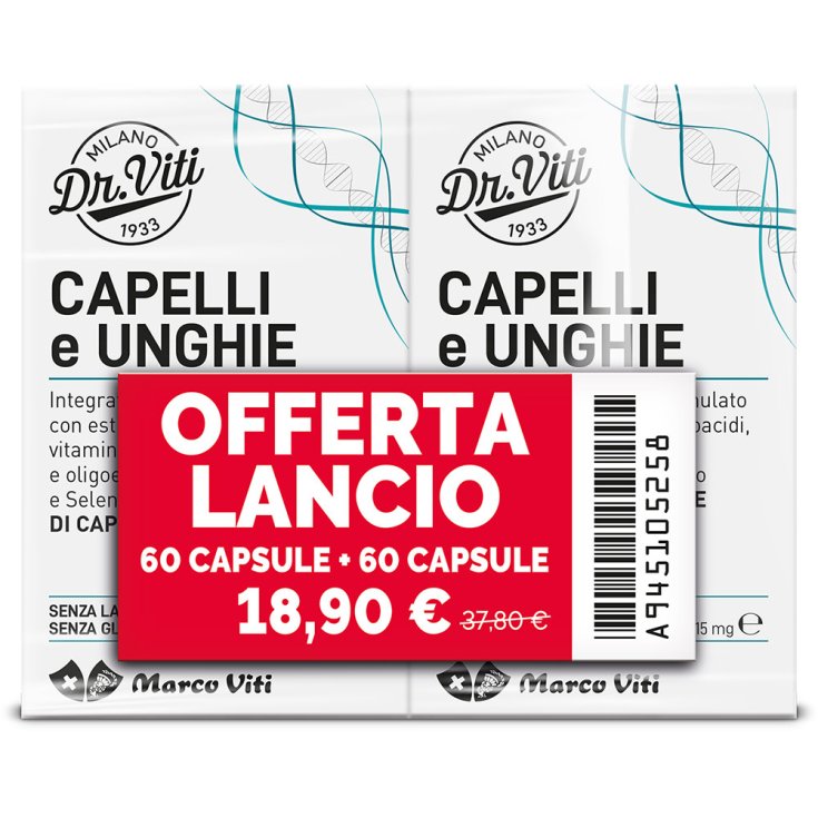 Abbinata Dr. Viti Capelli e Unghie Marco Viti 60+60 Capsule