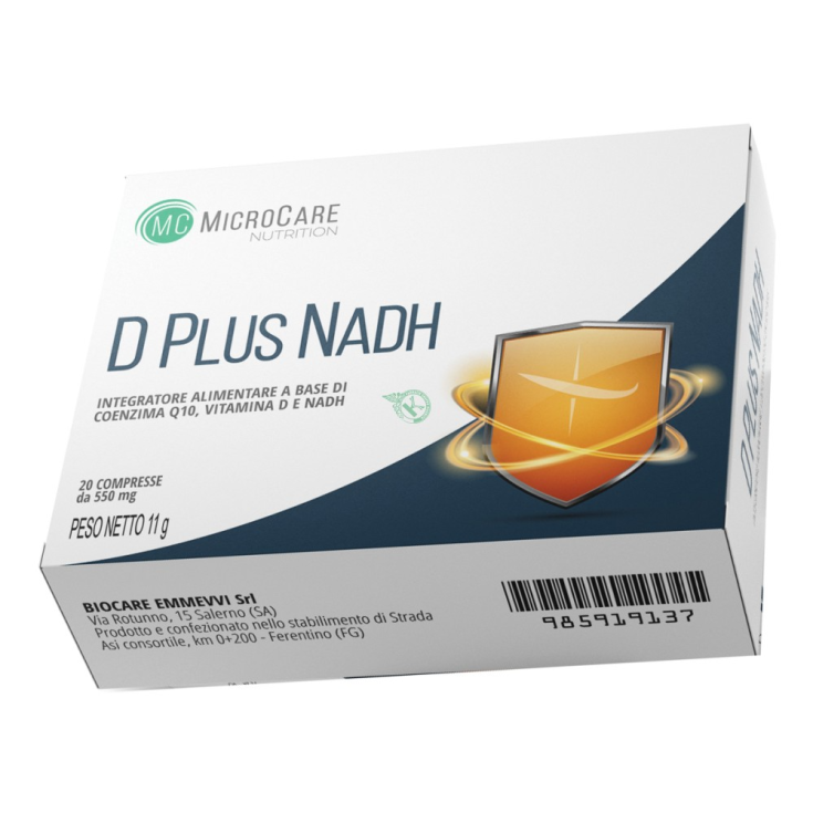 D PLUS NADH Biocare Emmevvi 20 Compresse