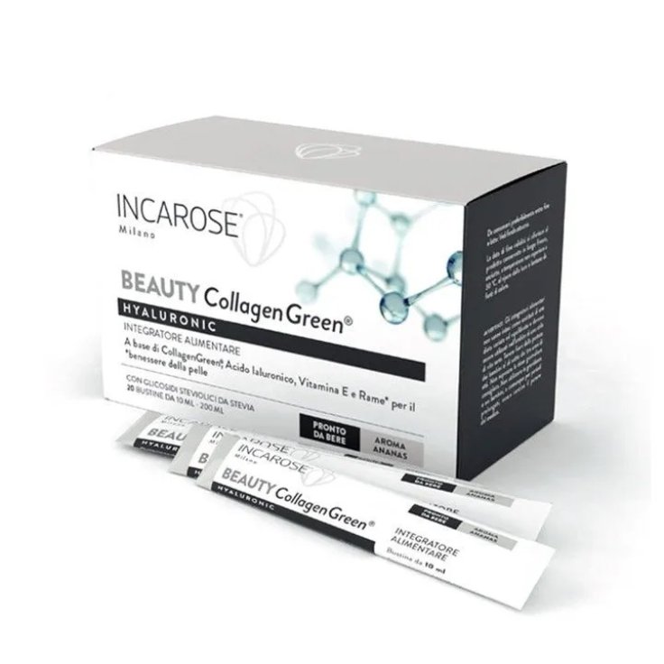 Beauty&nbsp;Collagen Green Hyaluronic Incarose 20 Stick Pack