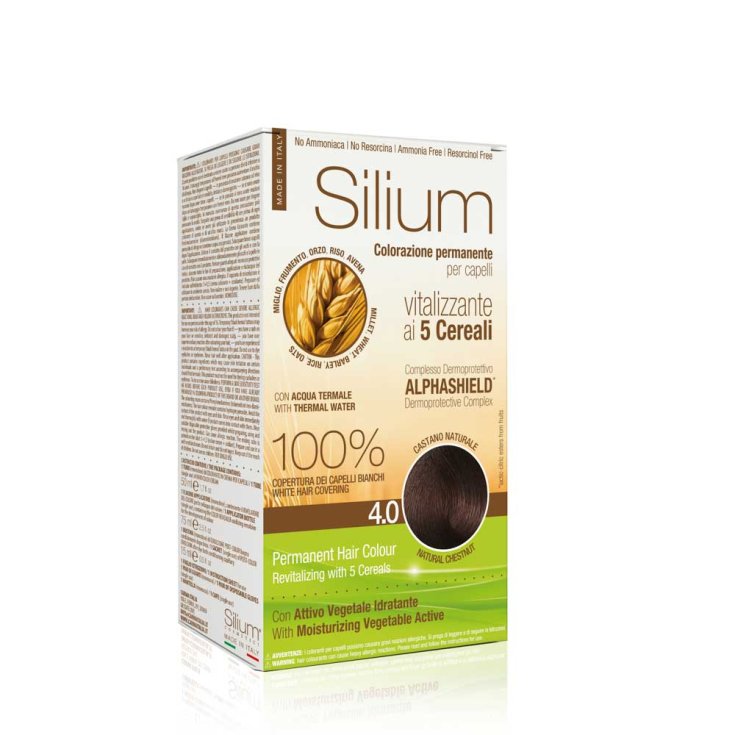 Colorazione Permanente In Crema Castano Naturale 4,0 Silium 1 Kit