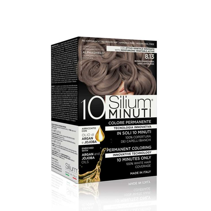 Colore Permanente 10 Minuti Biondo Chiaro Sabbia 8.13&nbsp;Silium 1 Kit