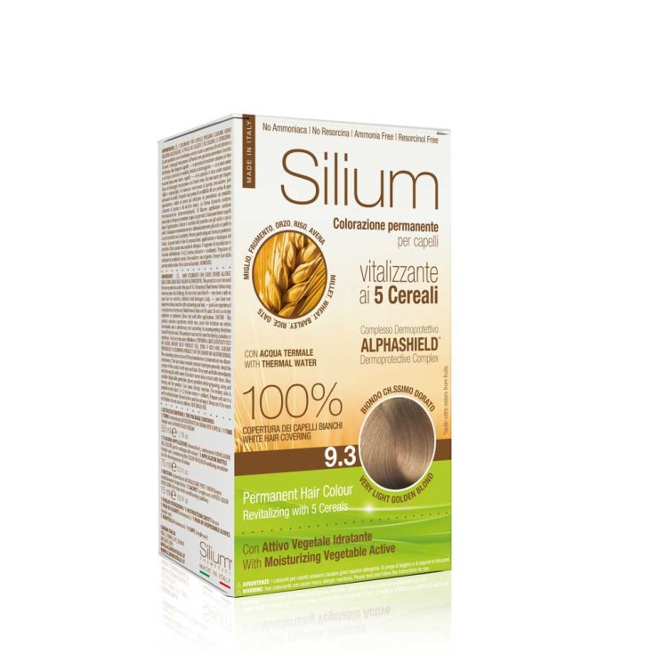 Colorazione Permanente In Crema Biondo Chiarissimo Dorato 9,3 Silium