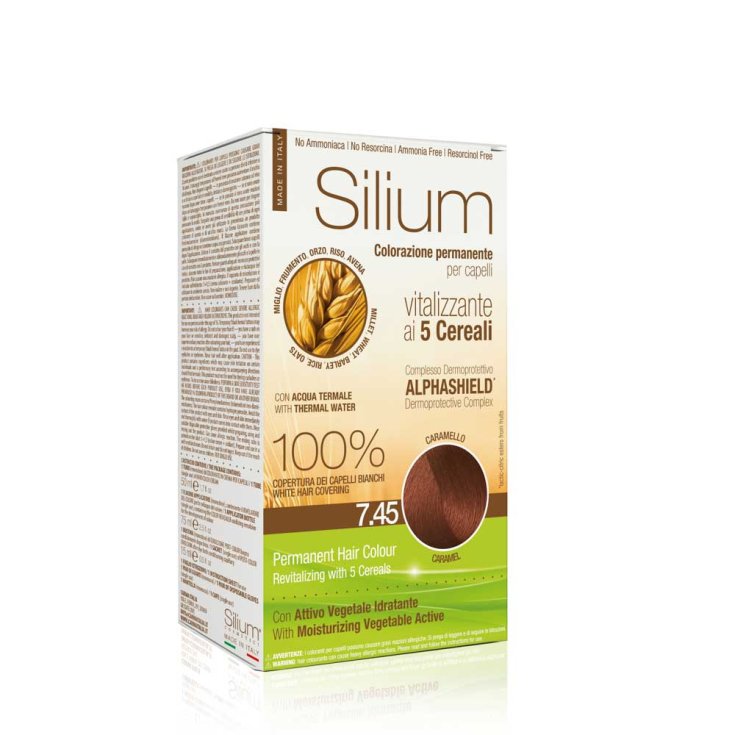 Colorazione Permanente In Crema 7,45 Caramello Silium 1 Kit