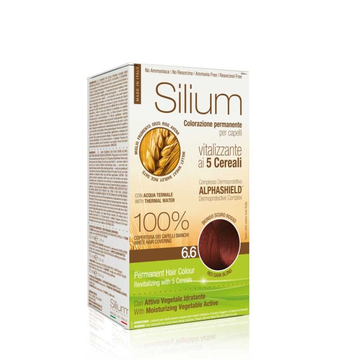 Colorazione Permanente In Crema&nbsp;Biondo Scuro Rosso 6,6 Silium 1 Kit
