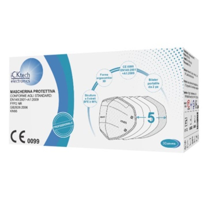 Mascherine&nbsp;FFP2 iCKtech 30 Pezzi