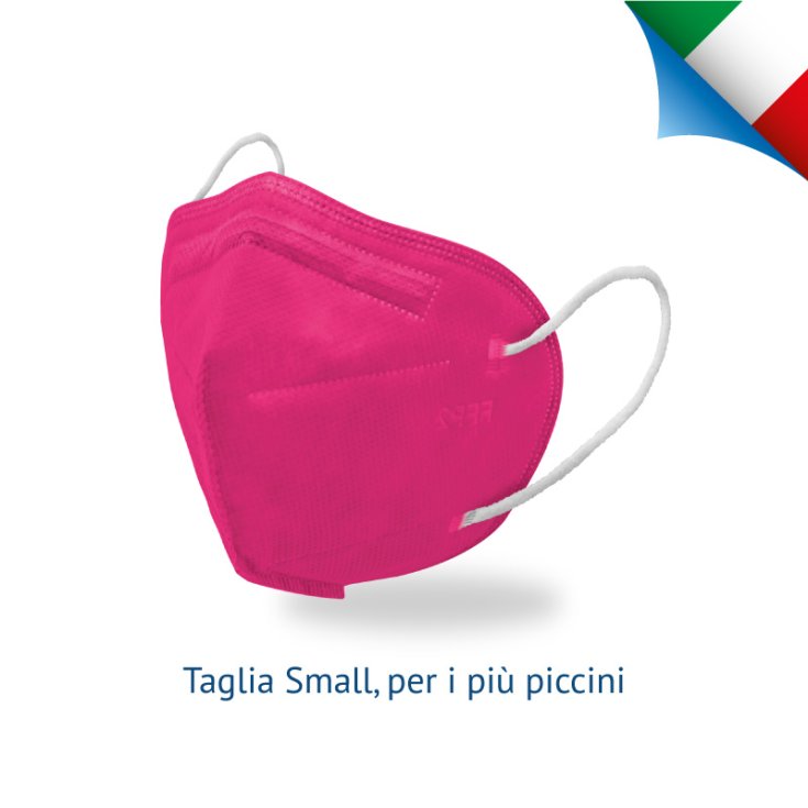 Semimaschera FFP2 NR Small Fucsia Futura 10 Pezzi
