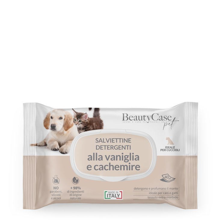 Salviettine Detergenti Vaniglia & Cachemire Beautycase Pet 40 Pezzi
