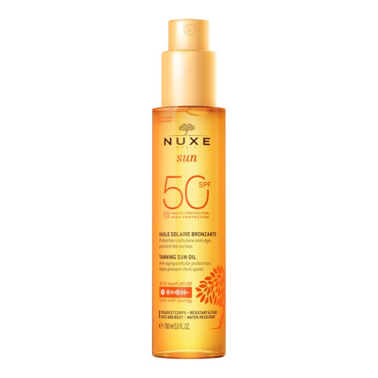 Nuxe Olio Solare SPF 50 alta protezione pelle sensibile resistente acqua 150 ml