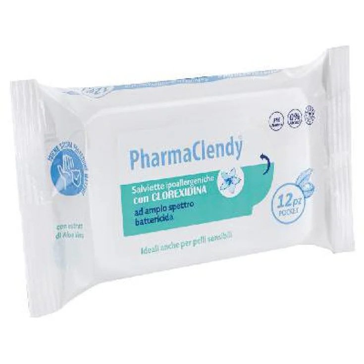 Salviette con Clorexidina PharmaClendy&reg; 12 Pezzi