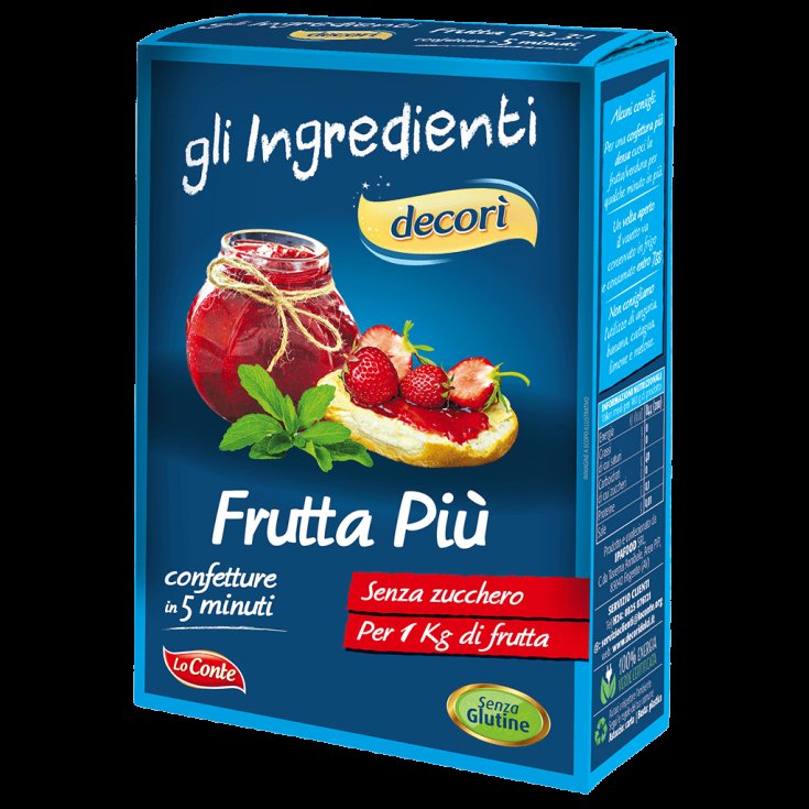 Frutta Pi&ugrave; Senza Zucchero Decor&igrave; 25g