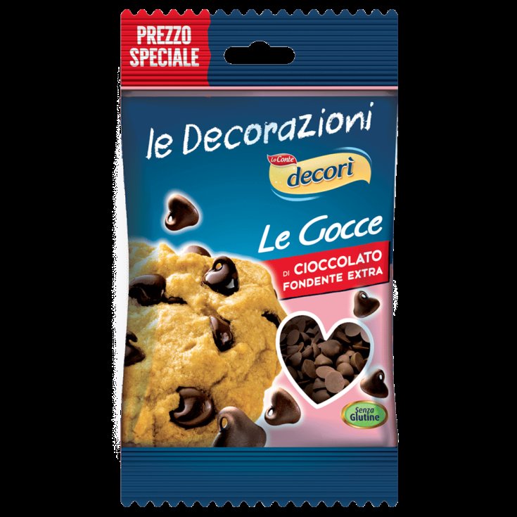 Gocce di Cioccolato Fondente Extra Decor&igrave; Lo Conte 40g